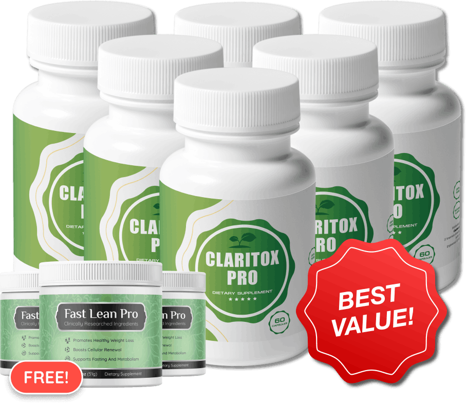 Claritox Pro official supplement bottle with limited-time discount offer